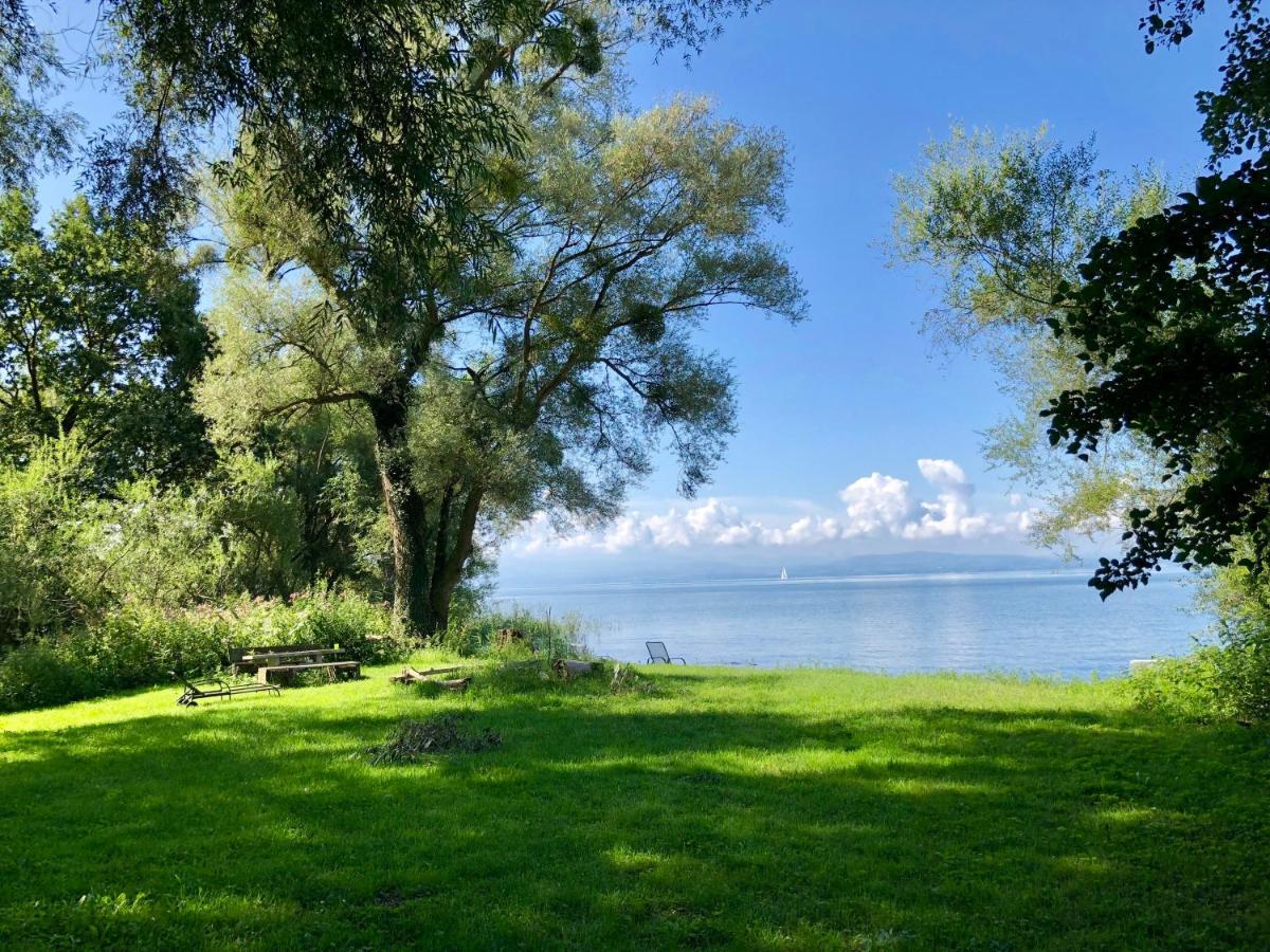 Ferien-Apartment Eisvogel Im Naturschutzgebiet Mit Privatstrand Friedrichshafen Exterior photo